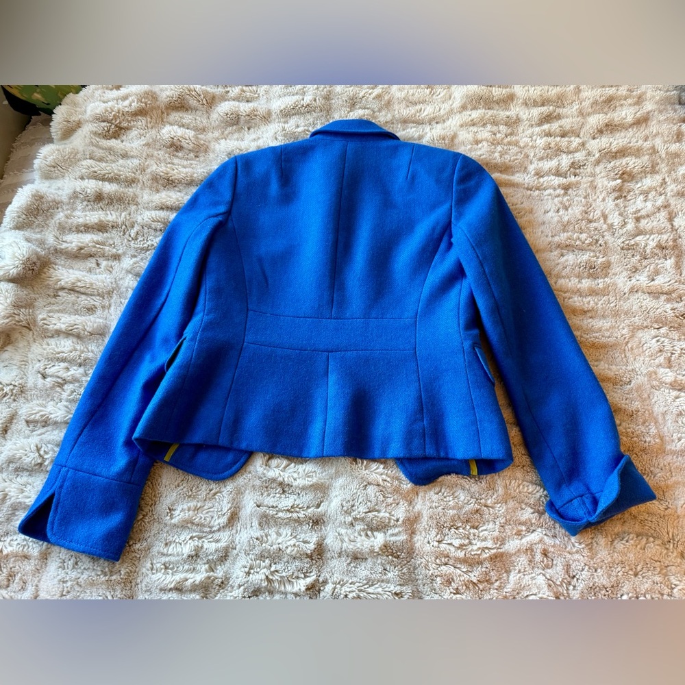 Vintage J. Crew Vibrant Blue Women's Blazer - Picture 2 of 9